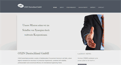 Desktop Screenshot of oxin-deutschland.com