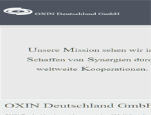 Tablet Screenshot of oxin-deutschland.com
